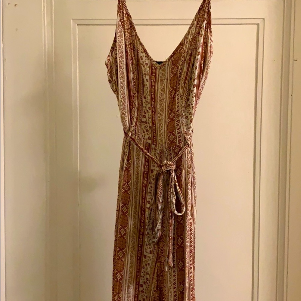 Mahogany tribal print jumpsuit